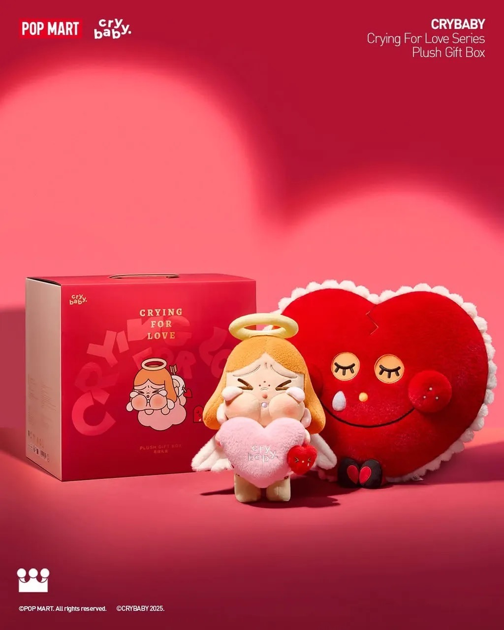 POPMART 泡泡瑪特 CRYBABY哭娃💧 愛神系列 Crying For Love SeriesPlush Gift Box 情人禮盒🎁