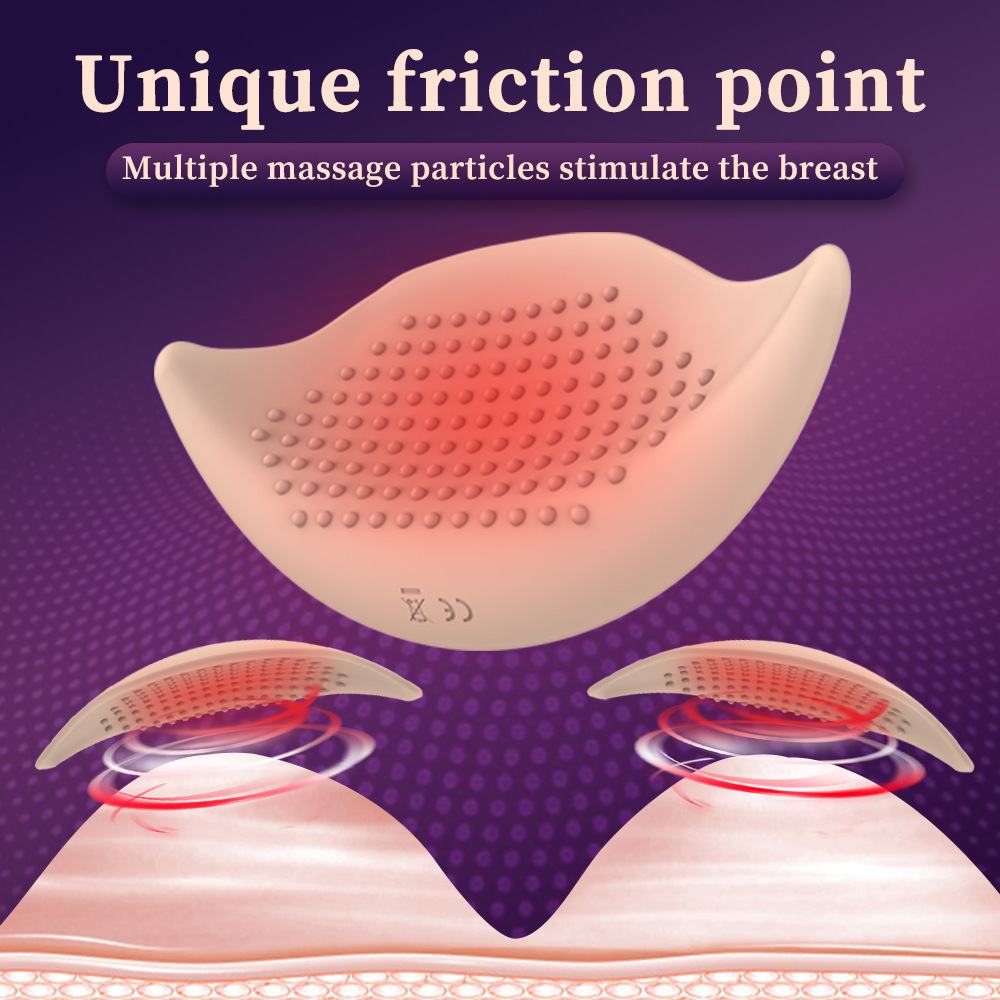 Wearable Breast Vibration Stimulator - Flesh Color