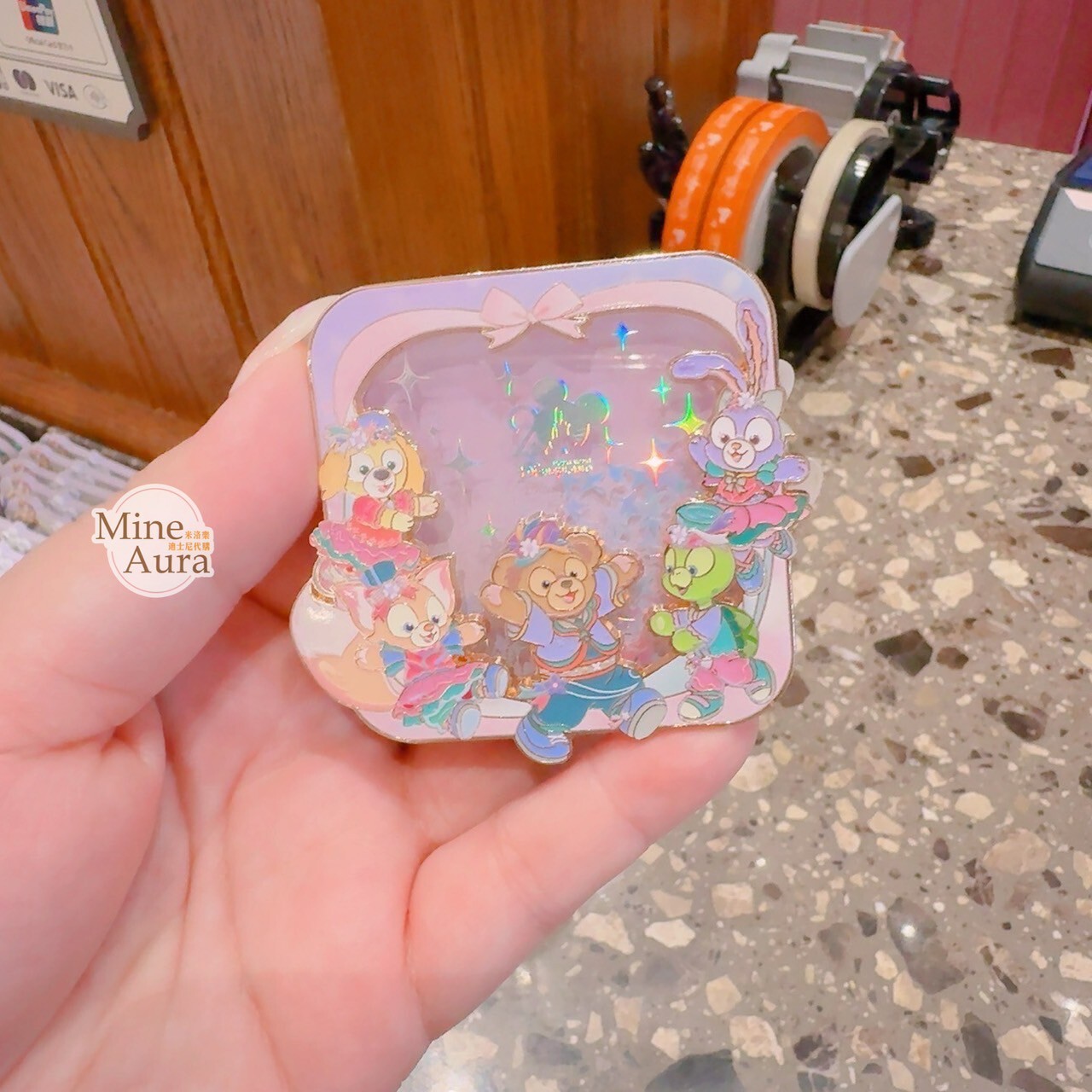 20周年奇妙派對 達菲Duffy與好友 圖案 造型 磁鐵 -香港迪士尼樂園