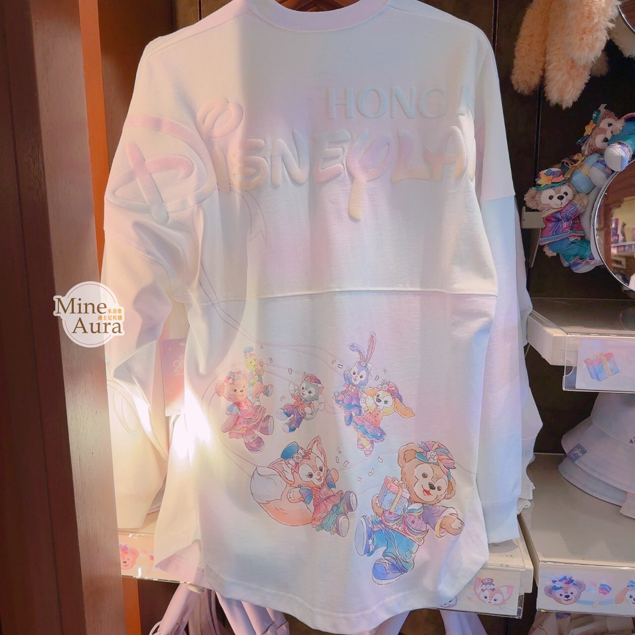 20周年奇妙派對 達菲Duffy與好友 圖案 漸層 上衣 -香港迪士尼樂園