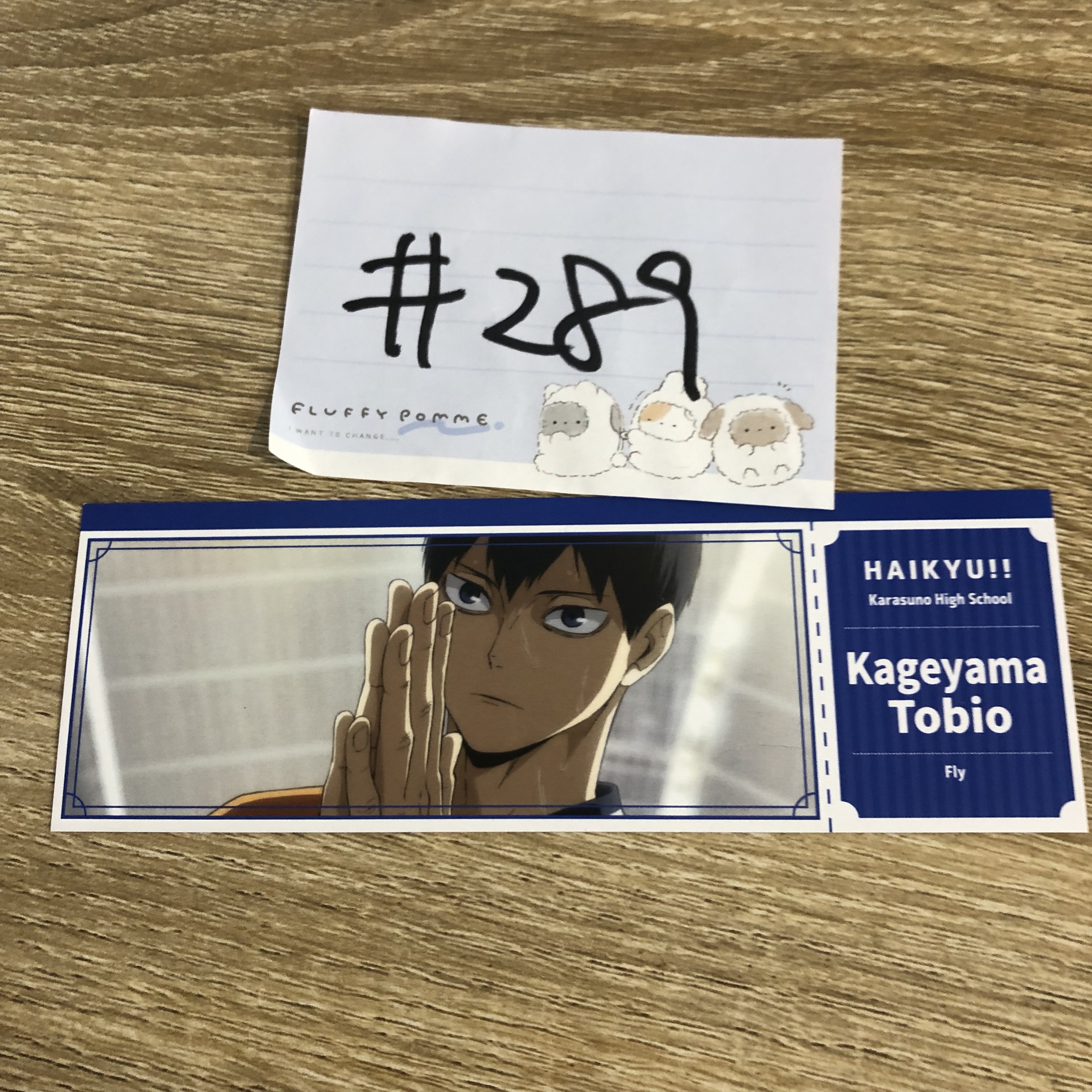 排球少年 影山 紙品#289