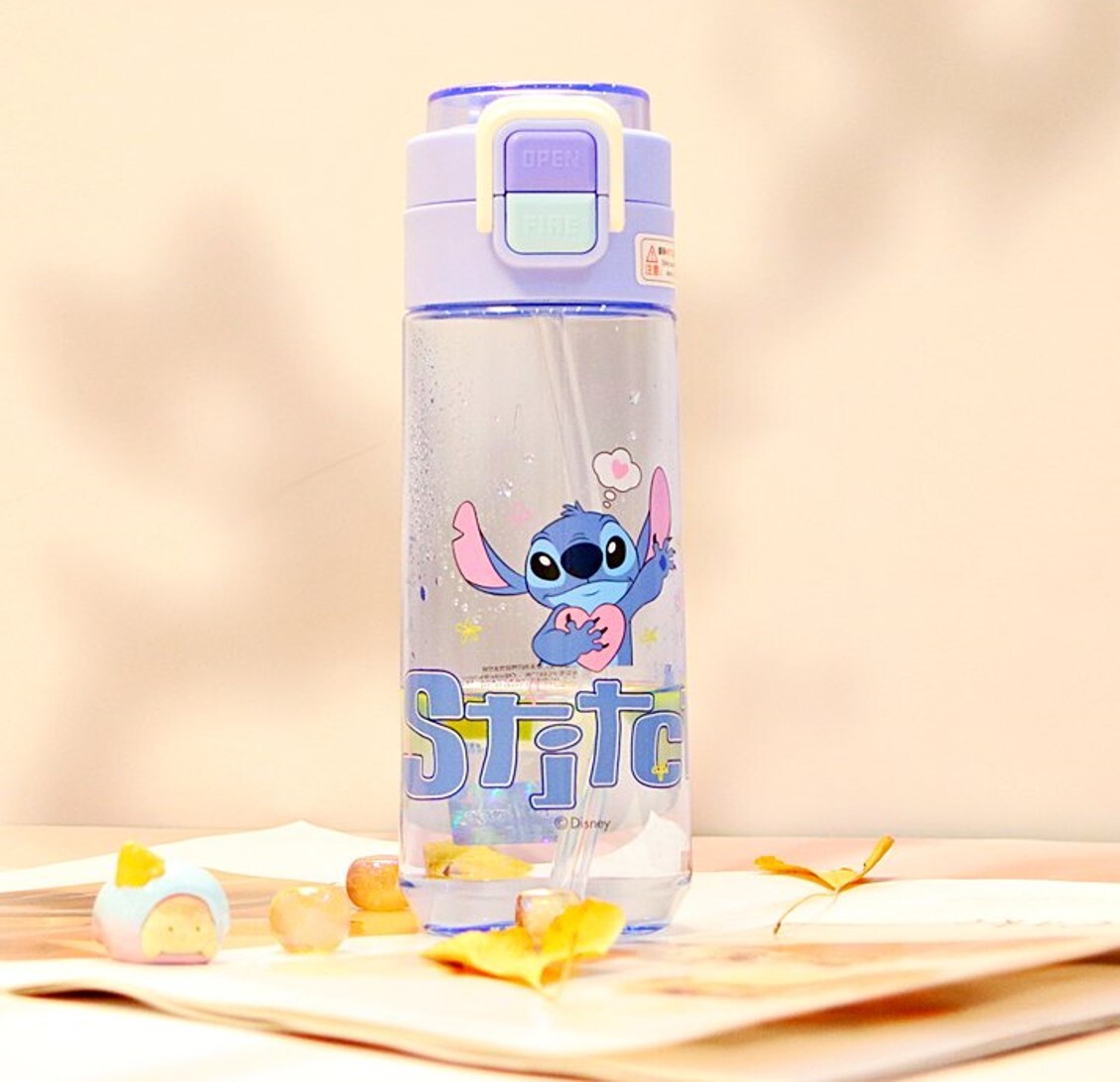 迪士尼史迪仔 |兩段開合式便攜式水樽(吸管 | 直飲)(560ml)