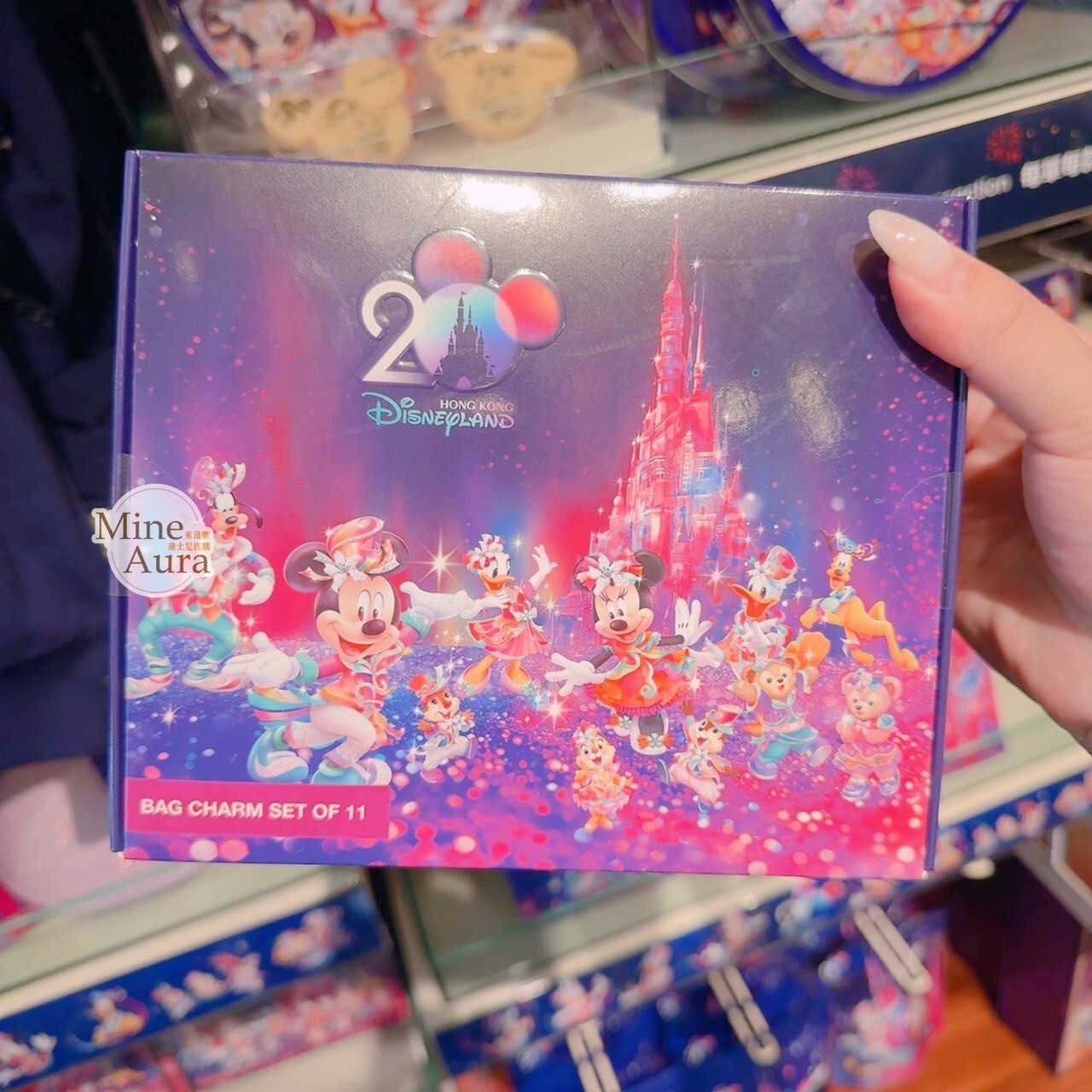 20周年奇妙派對 米奇 Mickey 與好友們 迷你名牌吊飾 造型 鑰匙圈 吊飾 11入組 -香港迪士尼樂園