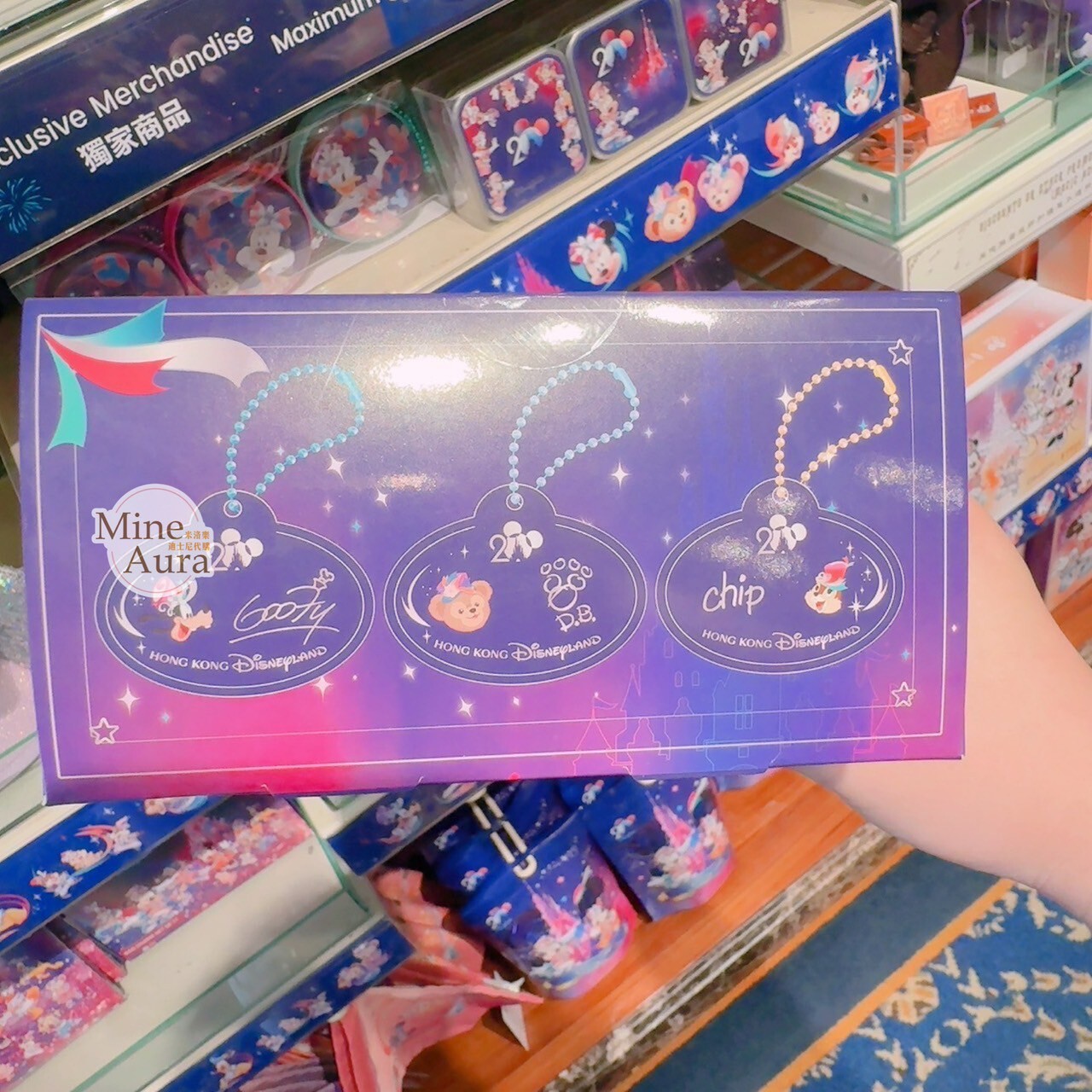 20周年奇妙派對 米奇 Mickey 與好友們 迷你名牌吊飾 造型 鑰匙圈 吊飾 11入組 -香港迪士尼樂園