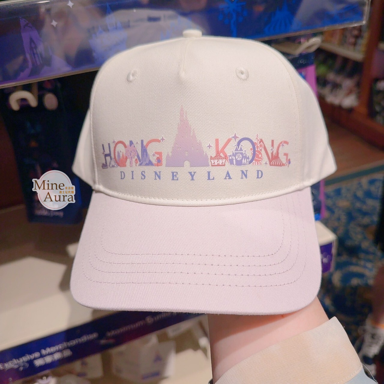 樂園限定 Skyline 主題 城堡 圖案 棒球帽 帽子 -香港迪士尼樂園