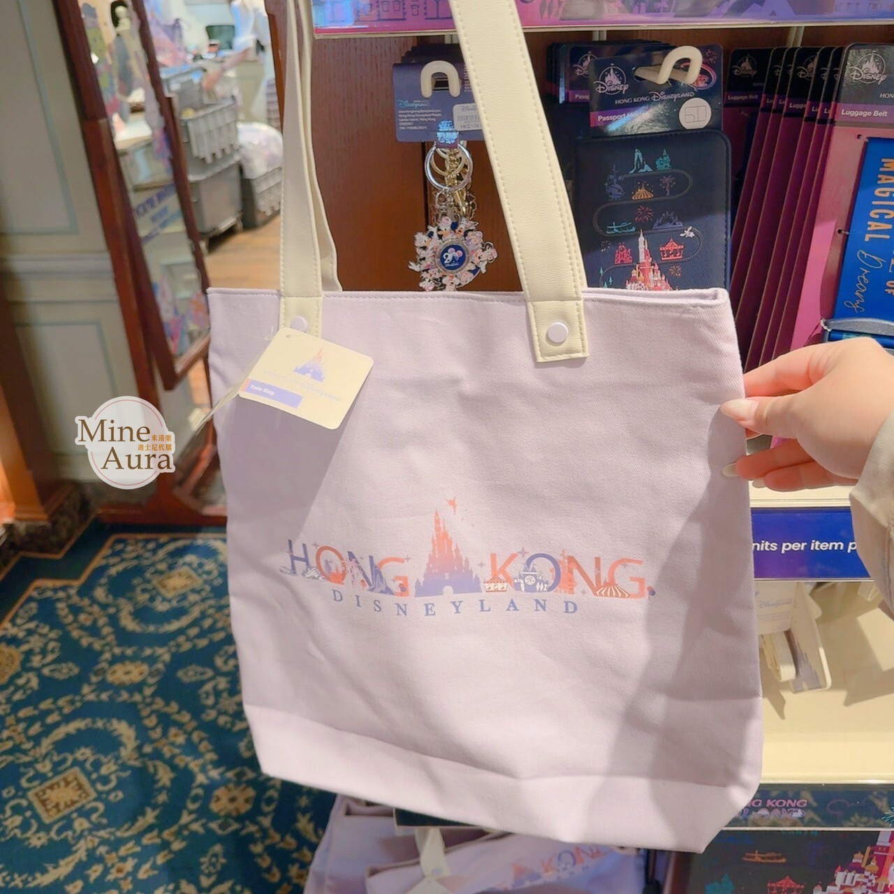 樂園限定 Skyline 主題 城堡 圖案 手提包 手提袋 -香港迪士尼樂園