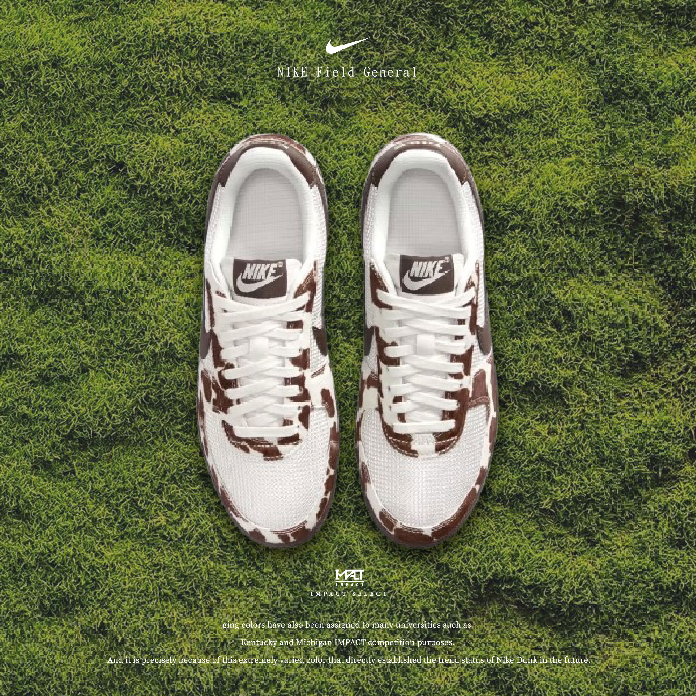 Nike Field General 「Cow Print」牛斑紋 棕色 女款 IH4478-030