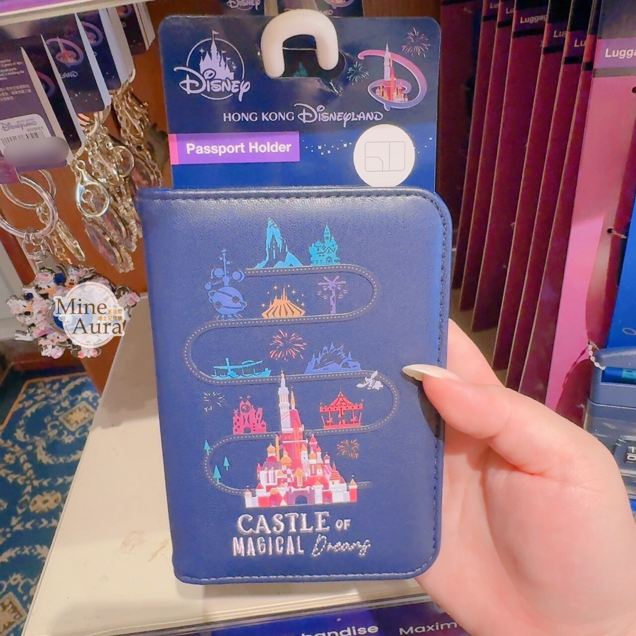 樂園限定 Skyline 主題 城堡 圖案 護照套 -香港迪士尼樂園