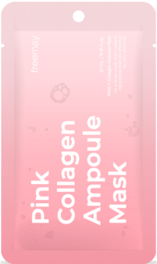 RT143 MediHeal旗下品牌竹細胞纖維面膜 粉紅色膠原蛋白安瓶面膜(10ps) EXP：2028.02