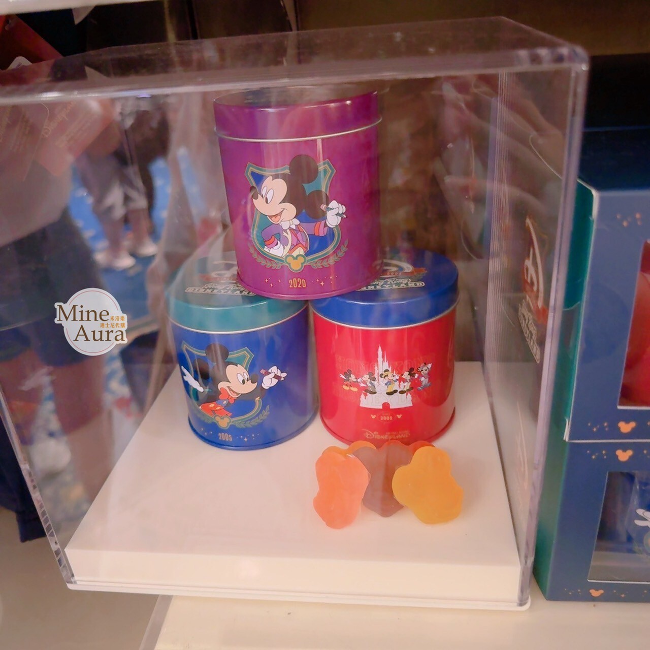 Since 2005 主題 米奇 Mickey 軟糖 糖果 鐵盒 禮盒 5入組 -香港迪士尼樂園