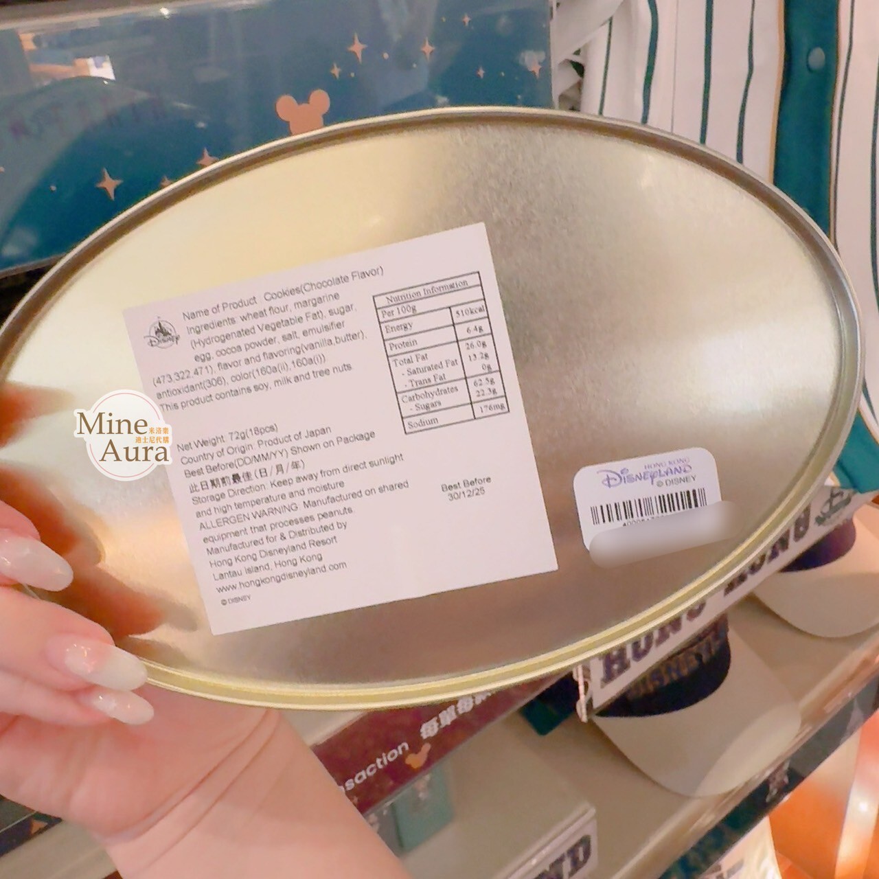 Since 2005 主題 米奇 Mickey 曲奇餅 餅乾 造型 鐵盒 -香港迪士尼樂園