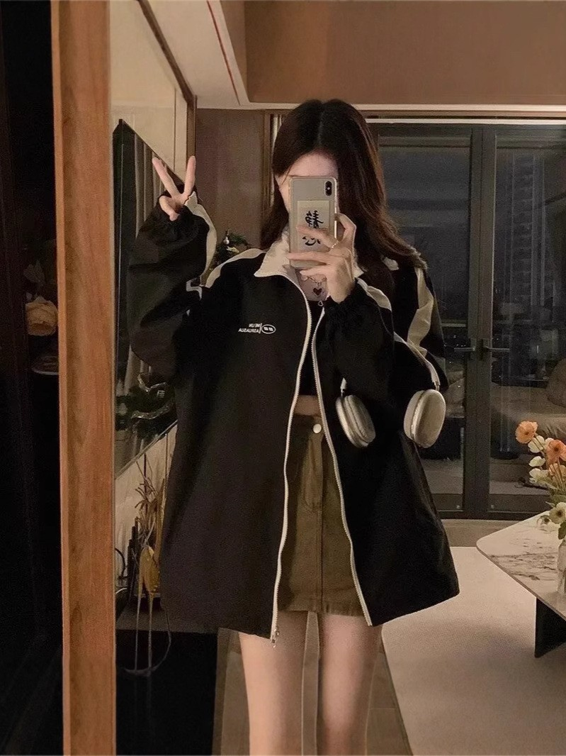 Hong Kong Style × Japanese Casual Windbreaker Jacket