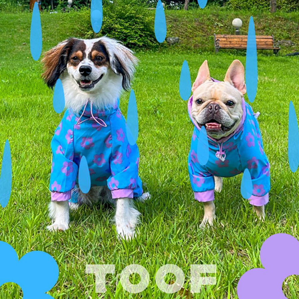 TOOF｜小花連身雨衣