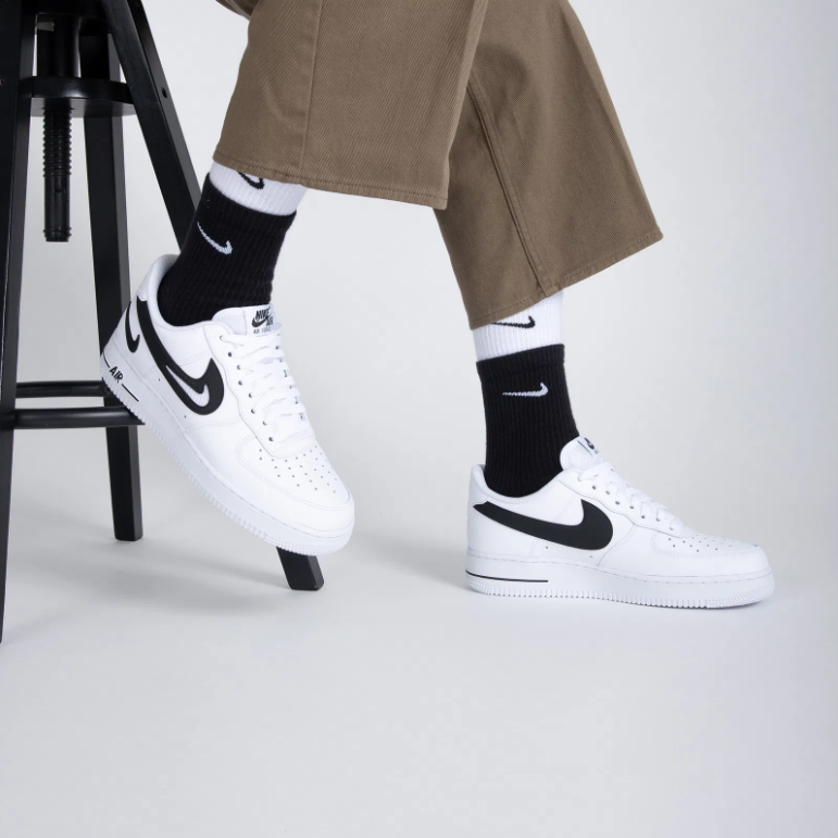 【逢甲 FUZZY】Nike 雙層 雙勾 中筒襪 長襪 襪 黑白 解構 長襪 DD2795-011 DD2795-104