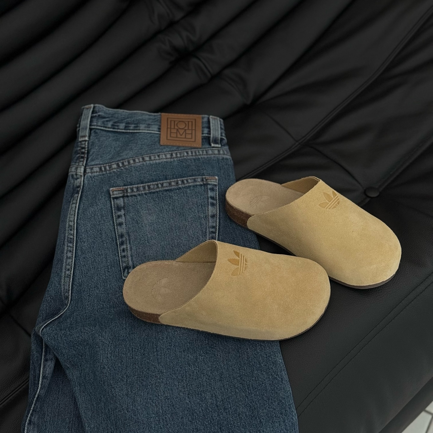 Adidas Originals Adimule 淺棕 大地色 麂皮 勃肯鞋 穆勒鞋 涼拖鞋 懶人鞋 JR3587