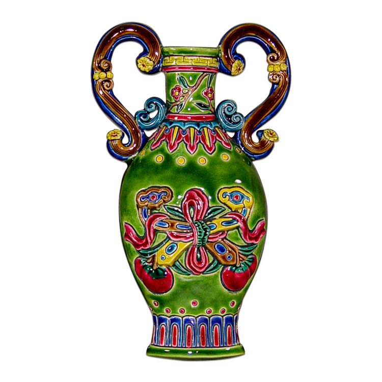 鹿港窯禮品館|台灣國寶交趾陶 開運裝飾壁飾 平安如意M