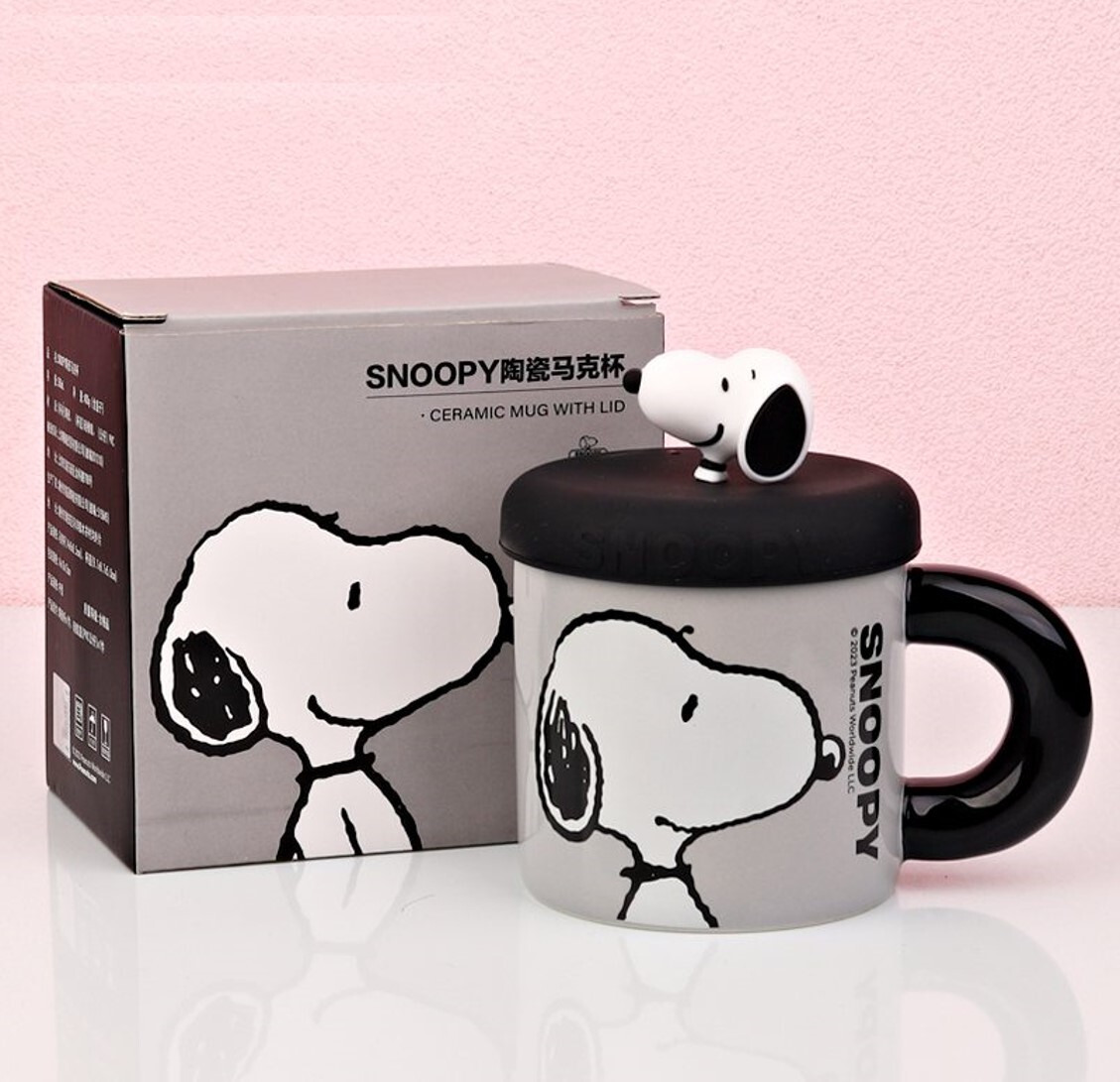 史努比 | 3D陶瓷杯連蓋套裝