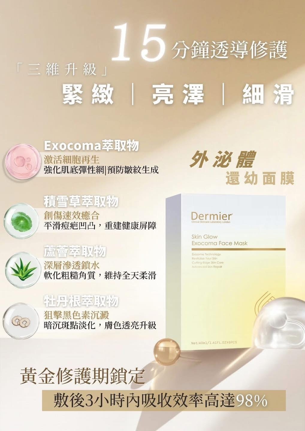 Dermier Exocoma外泌體面膜40ml*6
