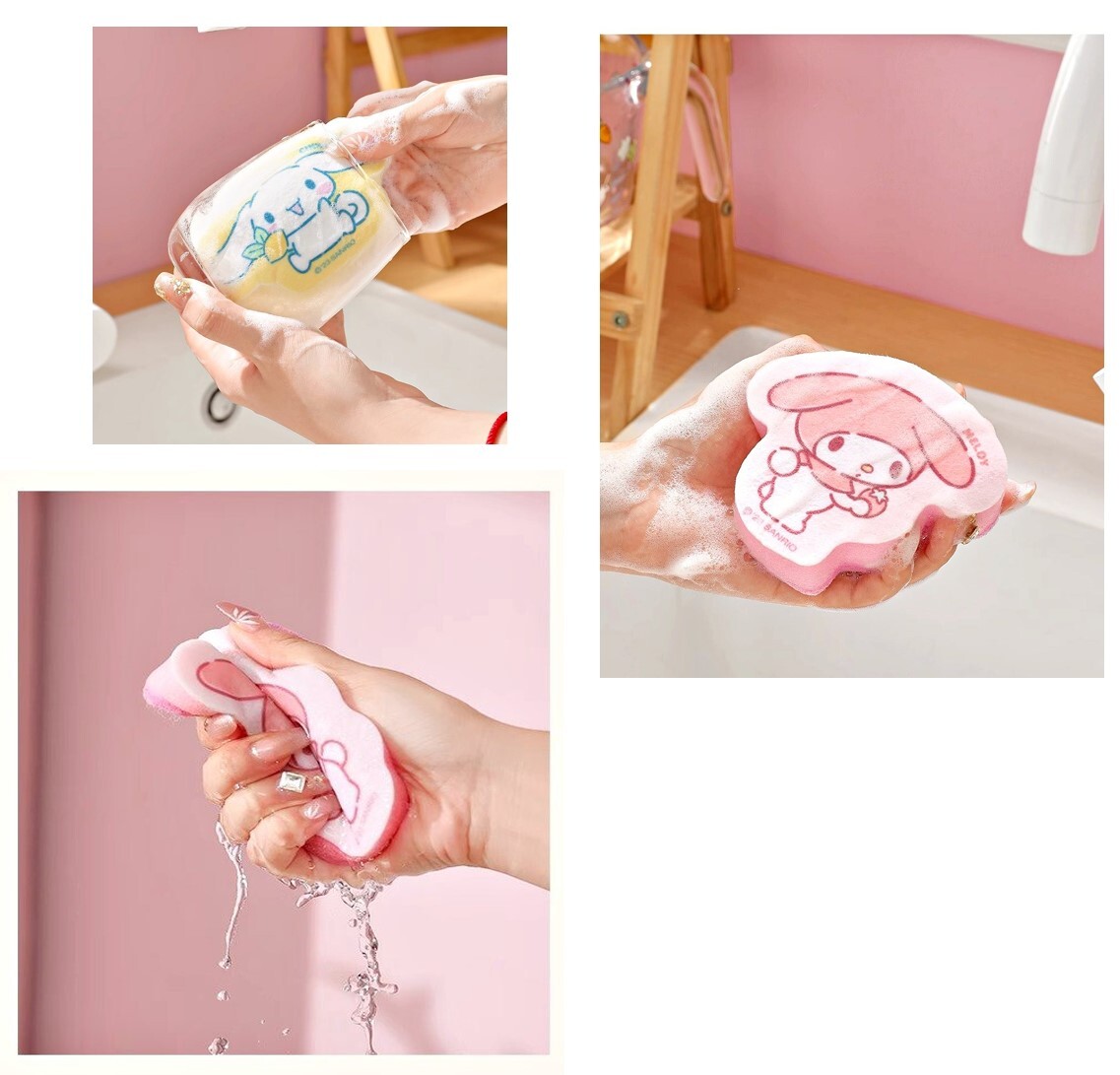 Hello Kitty  Sanrio |造型海綿 百潔布3件裝
