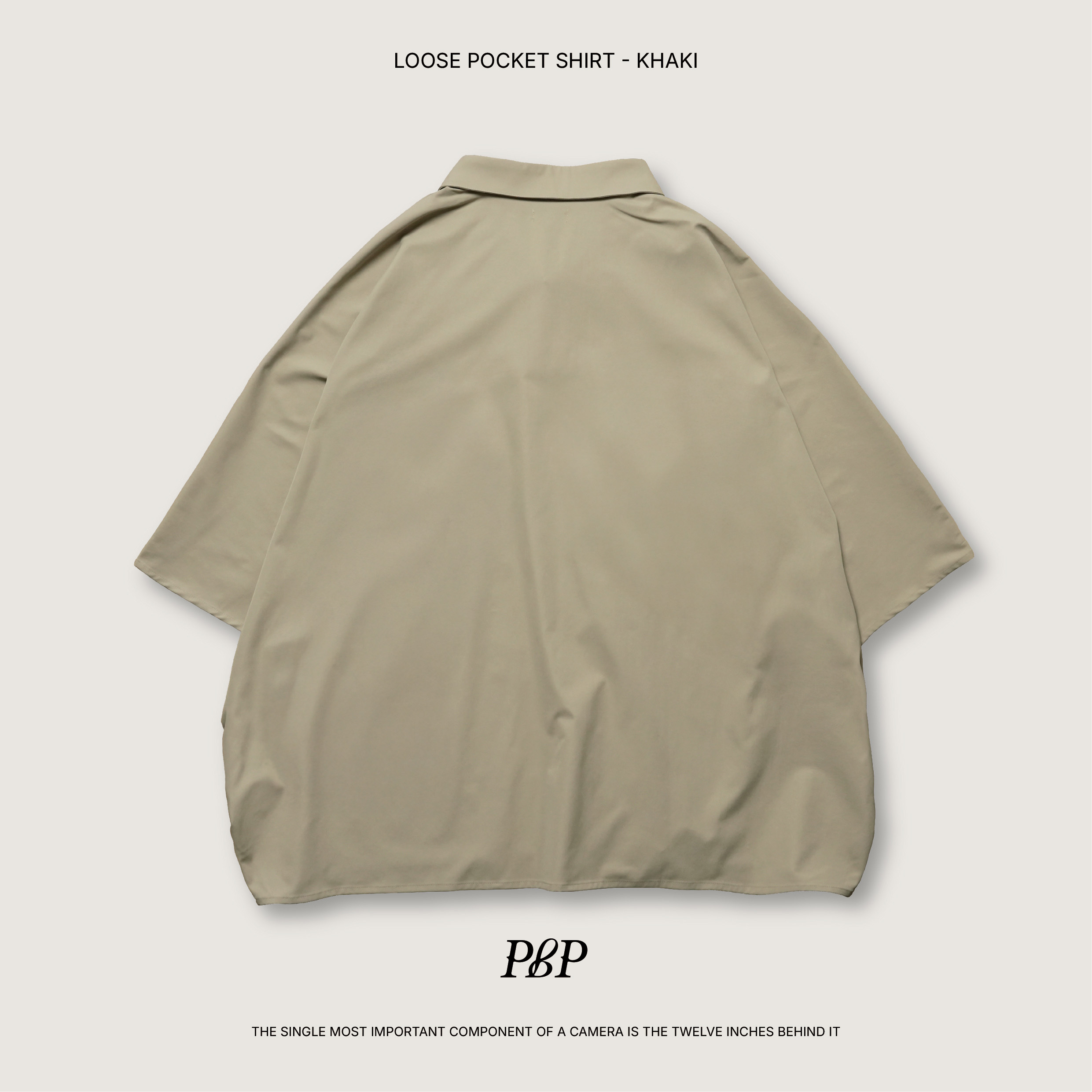 P.B.P - LOOSE POCKET SHIRT  - KHAKI
