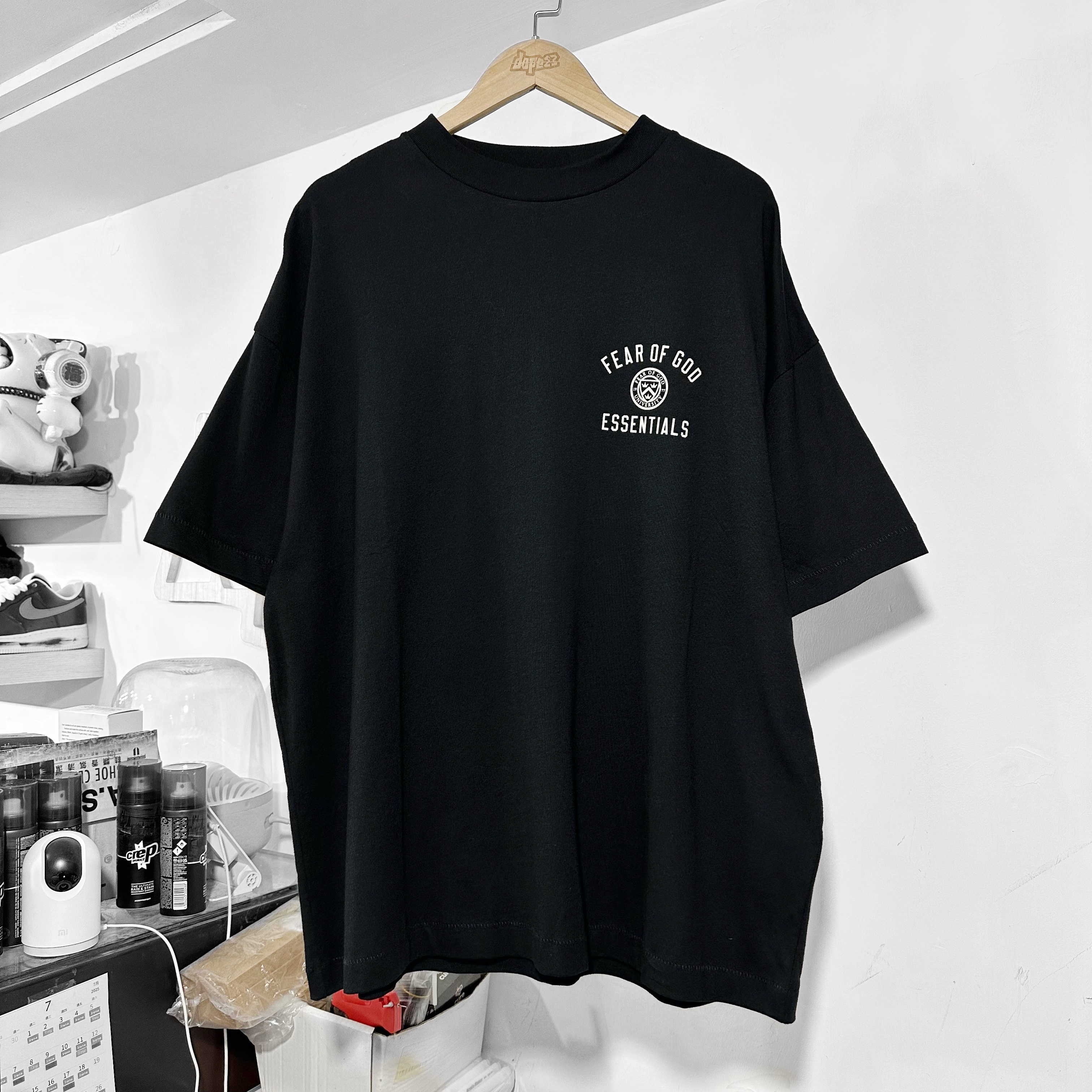 FOG Essentials  JERSEY CREWNECK T-SHIRT (BLACK)
