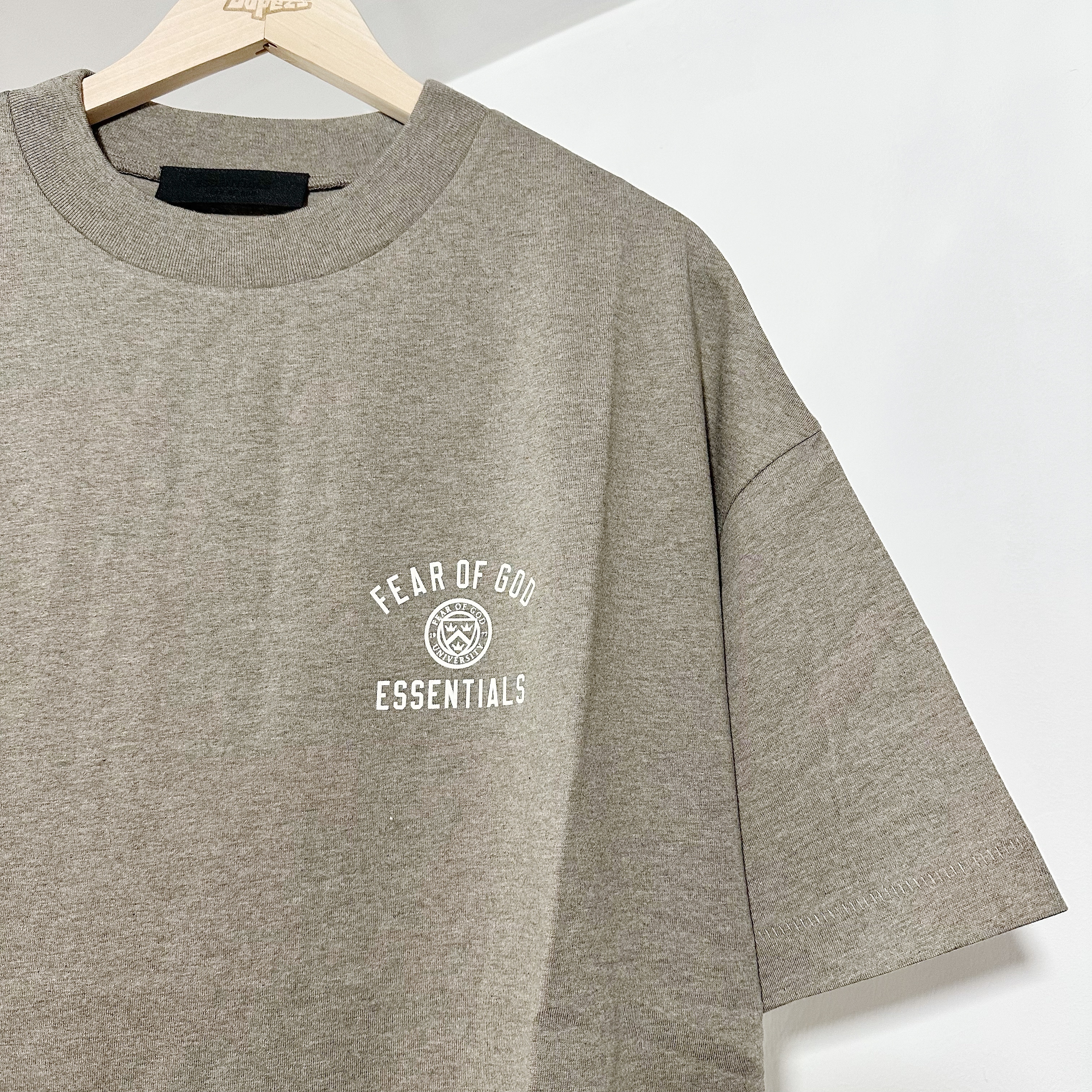 Fear of God Essentials Jersey Crewneck T-Shirt (Heather Grey)