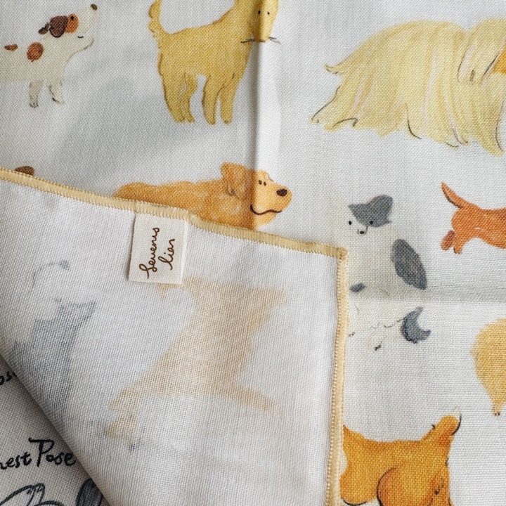 狗狗愛你 三重紗手帕｜SEVERUS LIAN 里恩太太