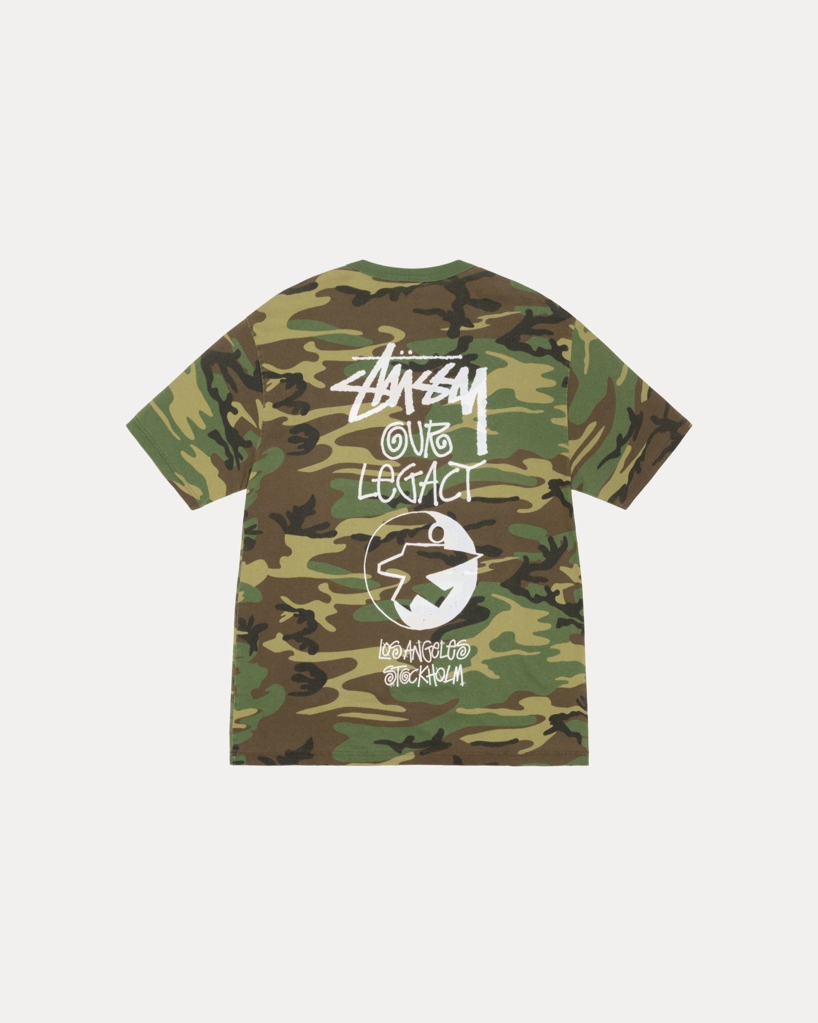 STUSSY OUR LEGACY WORK SHOP SURFMAN TEE PIGMENT DYED  CAMO