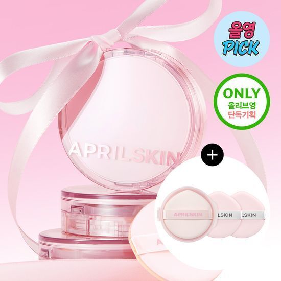 《olive young連線》APRILSKIN Hero Cushion (with Refill) pink edition