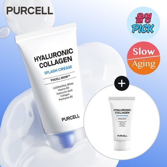 《olive young連線》PURCELL Pixcell Biom Hyaluronic Collagen Splash Cream 50ml Set (+25ml)
