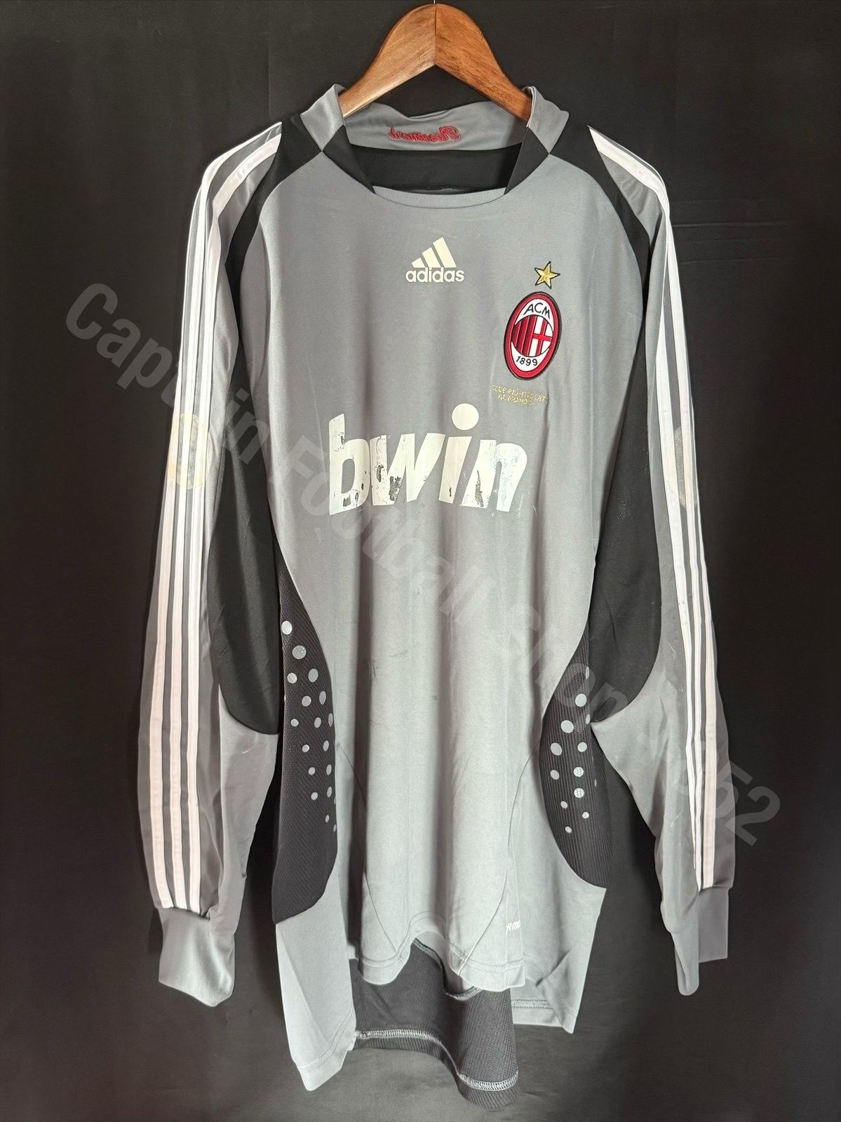 (Match Issue) AC Milan 2008-2009 Adidas Goalkeeper Match Issue Shirt #12 ABBIATE