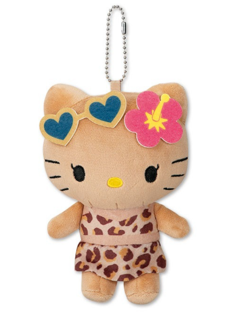 日本Sanrio Hello Kitty 日燒系列 公仔匙扣