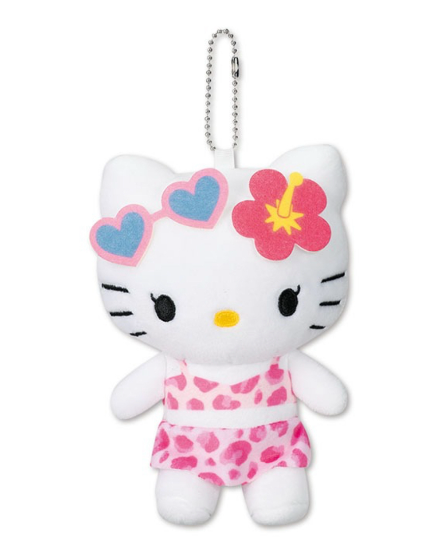 日本Sanrio Hello Kitty 日燒系列 公仔匙扣