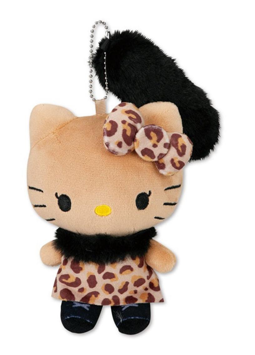 日本Sanrio Hello Kitty 日燒系列 毛毛公仔匙扣