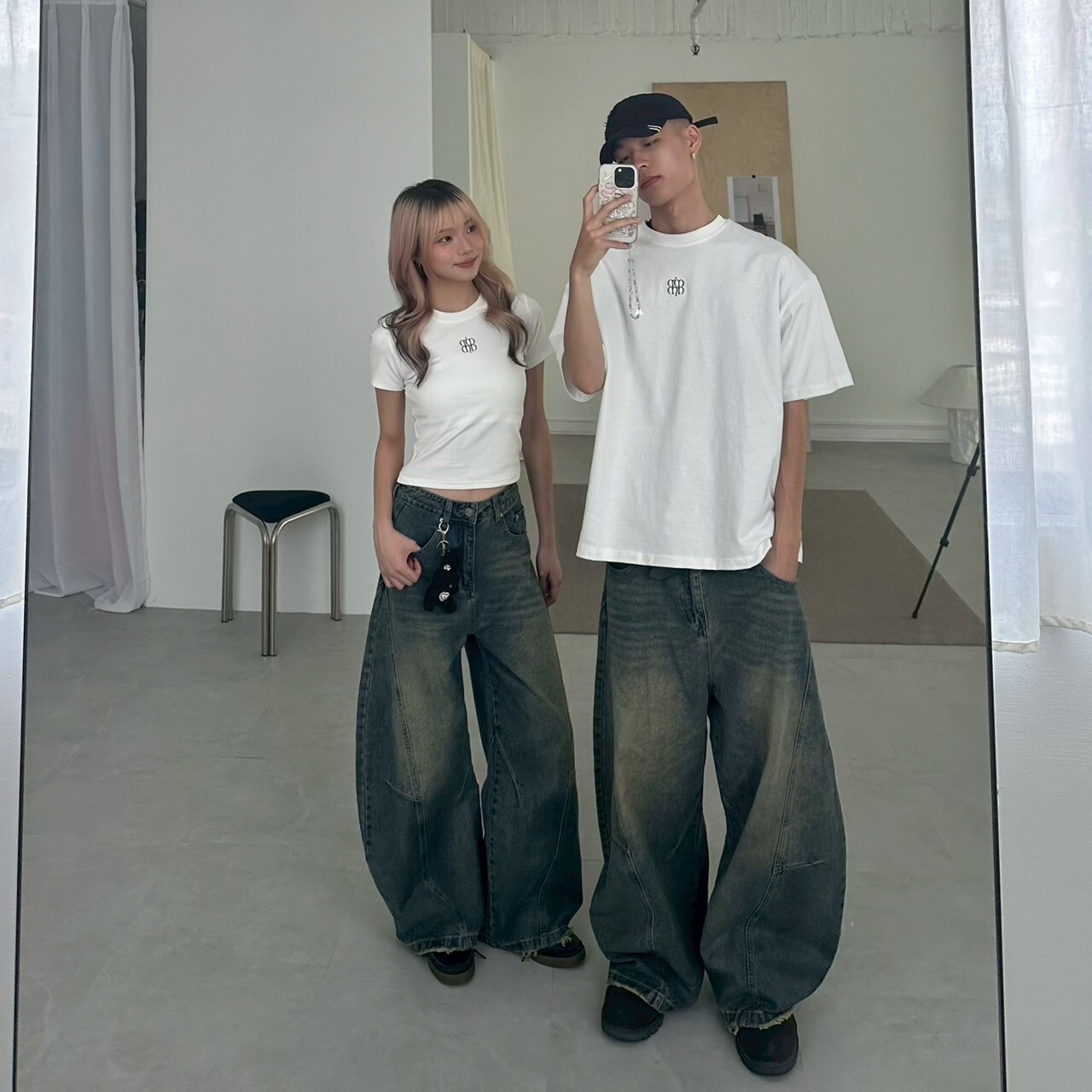 mmb品牌刺繡情侶款上衣