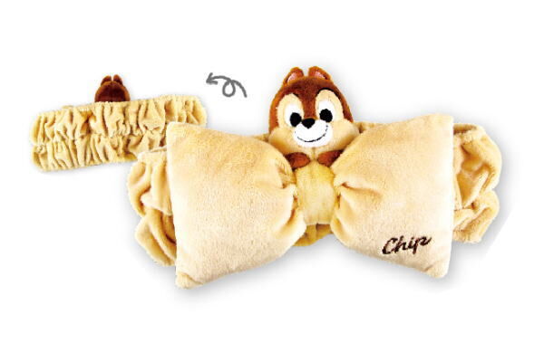 日本 Disney Chip N Dale 立體頭大蝴蝶髮帶
