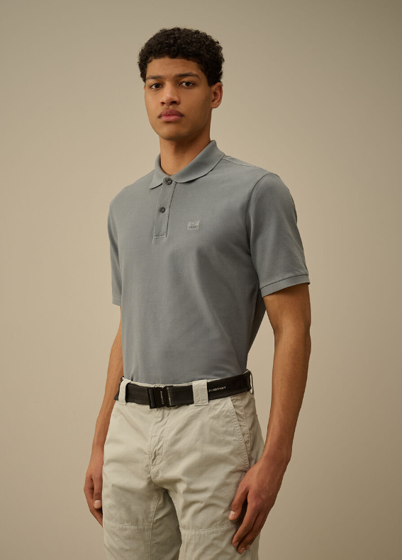 C.P. Company  Herringbone Tape Buckle  LOGO　 黑色皮帶　JUL25