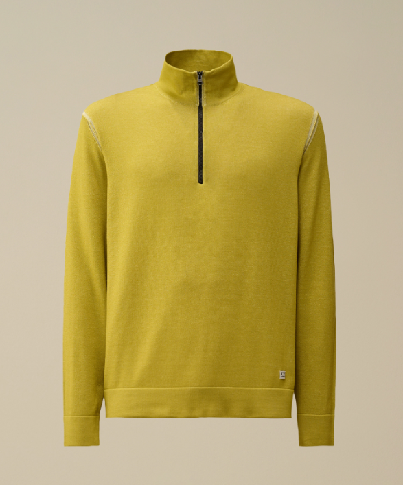 C.P. Company  Vanisè 棉尼龍半拉鍊針織衫    JUL25