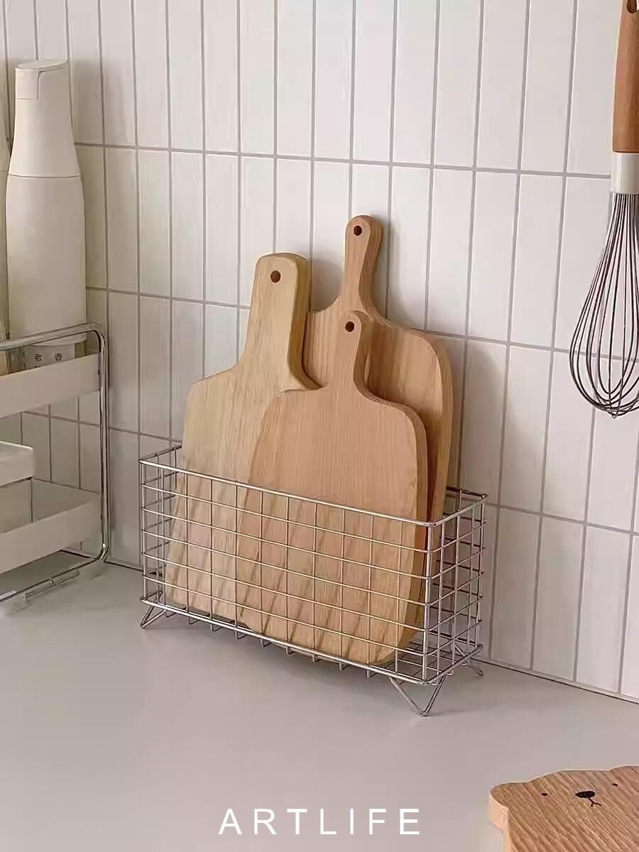 長方形鐵藝桌面收納筐