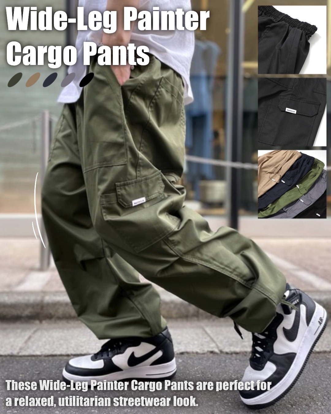 #預購 SETUP7 Basic Military Cargo Pants 寬版 軍裝 工作褲