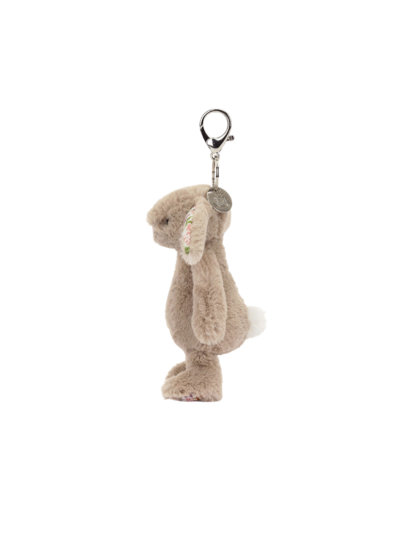 【 預購 】Jellycat 兔兔耳朵花花卡其吊飾
