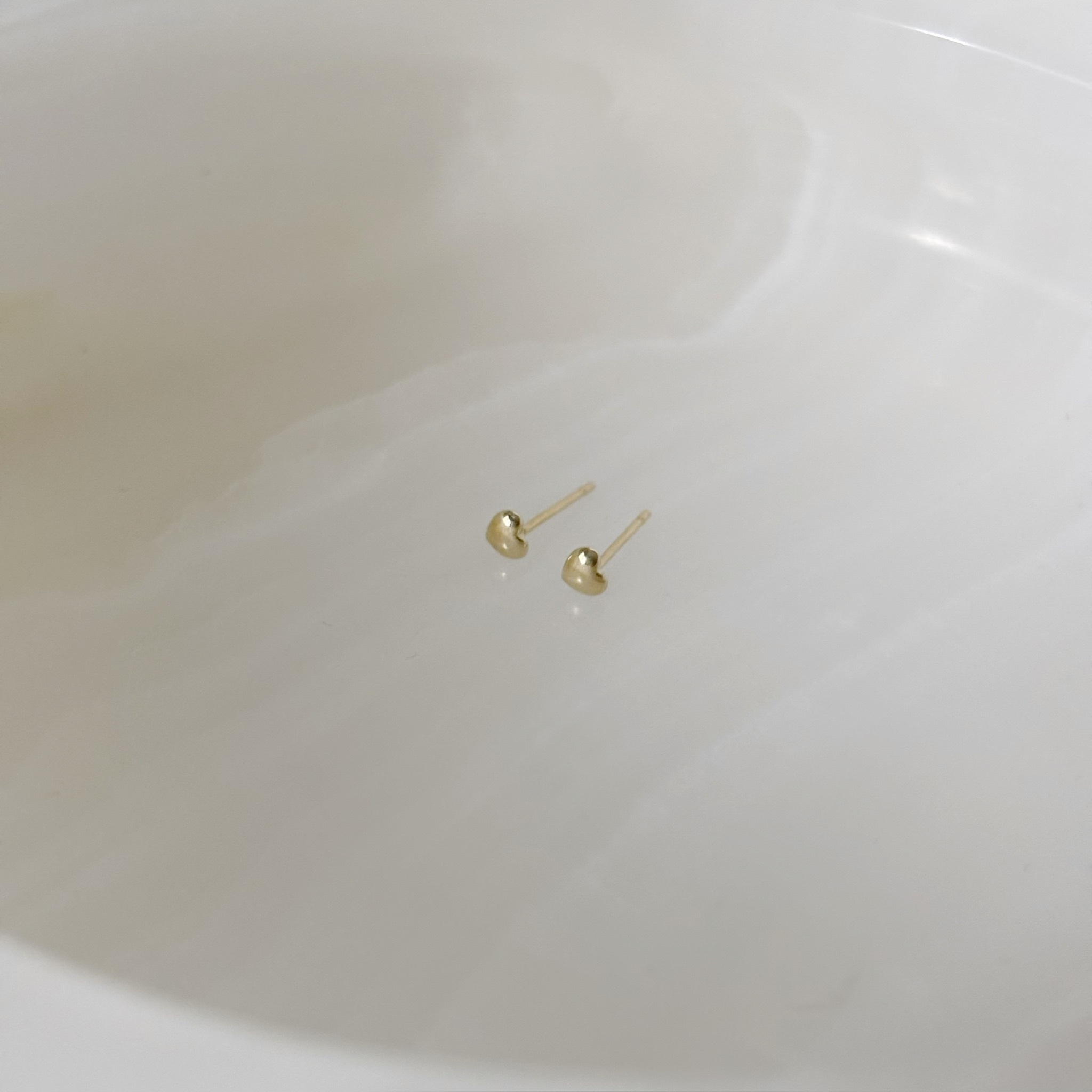 10K小澎澎愛心耳環