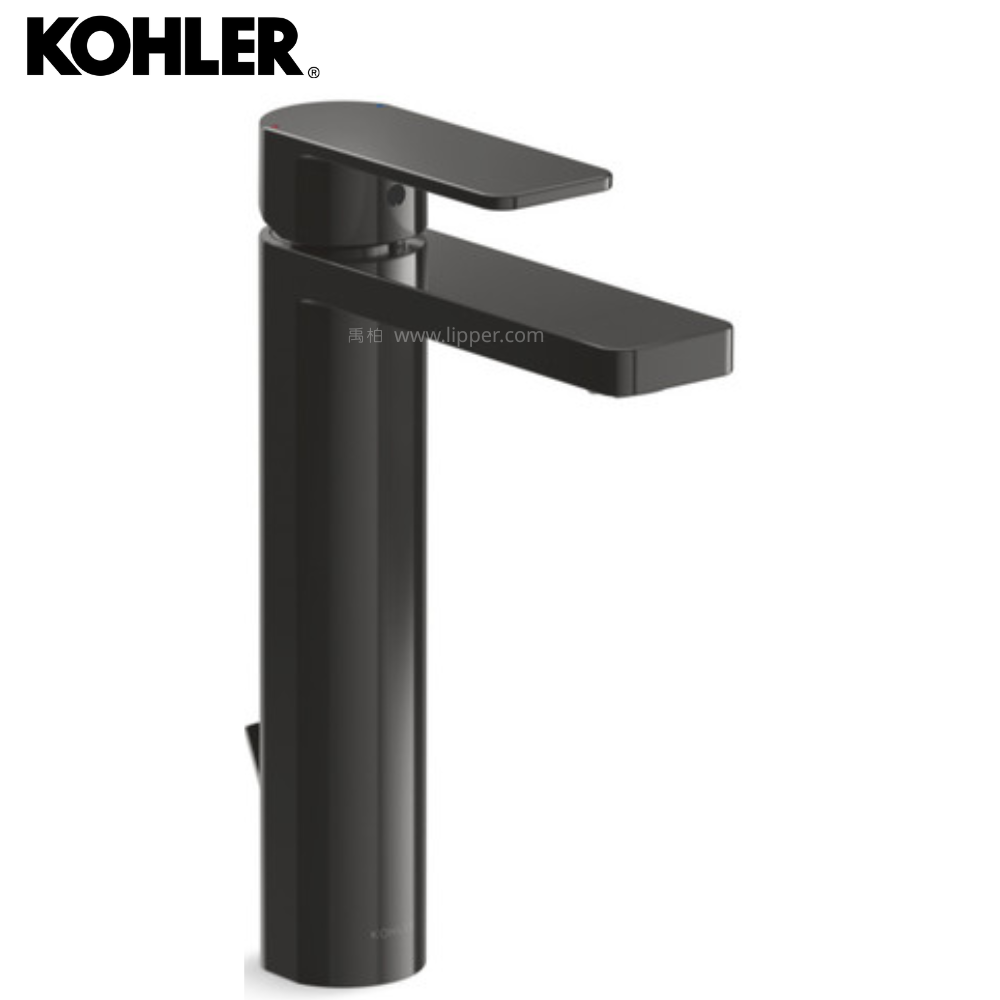 ★ 個性盡顯優惠 ★ KOHLER Parallel 高腳臉盆龍頭 (極夜黑) K-23475T-4-PGP