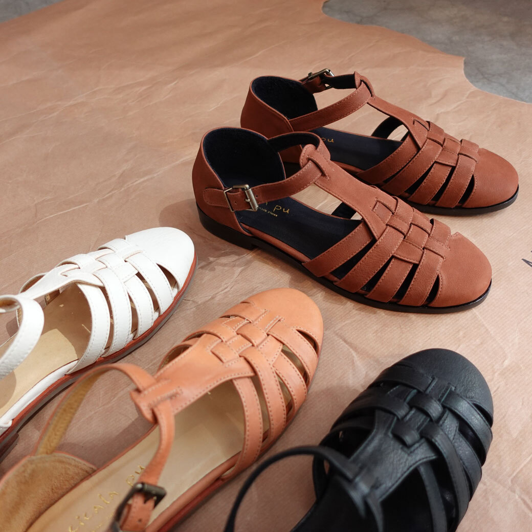 7917 Fisherman手工涼鞋 復古咖磨砂皮