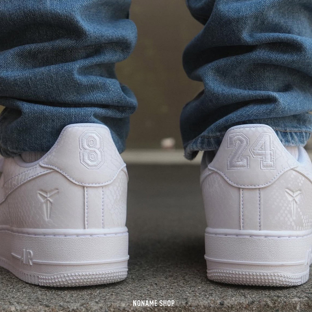 KOBE BRYANT X NIKE AIR FORCE 1 AF1 "Forever White" 蛇麟 聯名款 (男款)