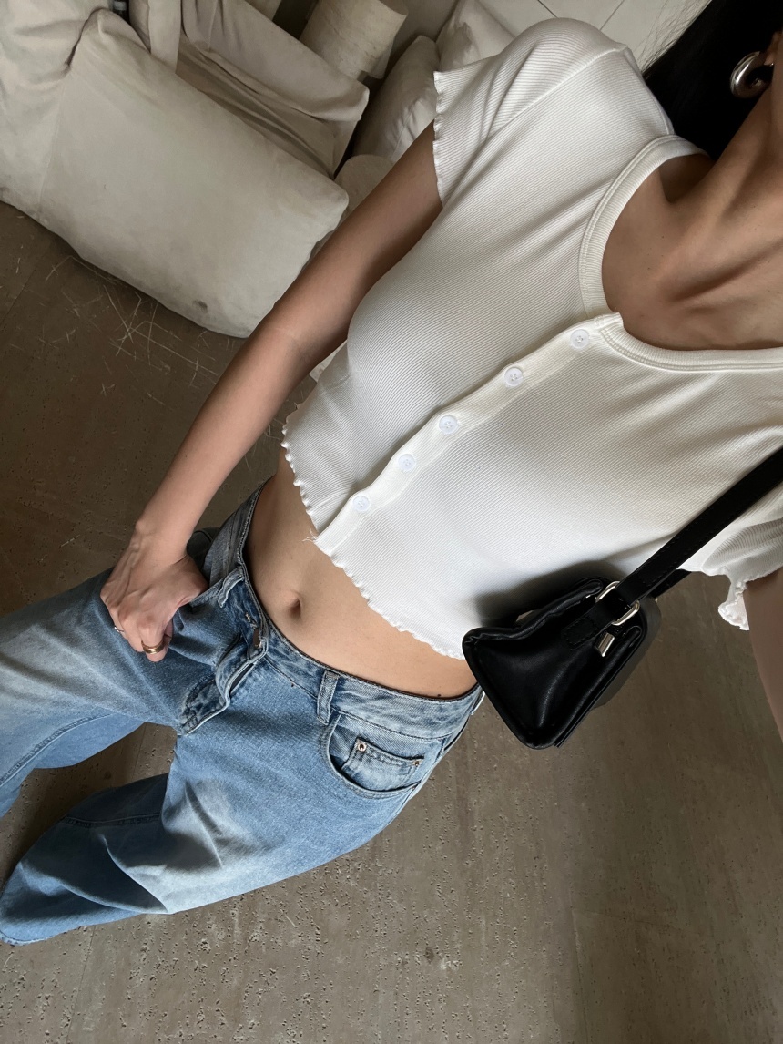 扭邊螺紋短袖上衣*3色