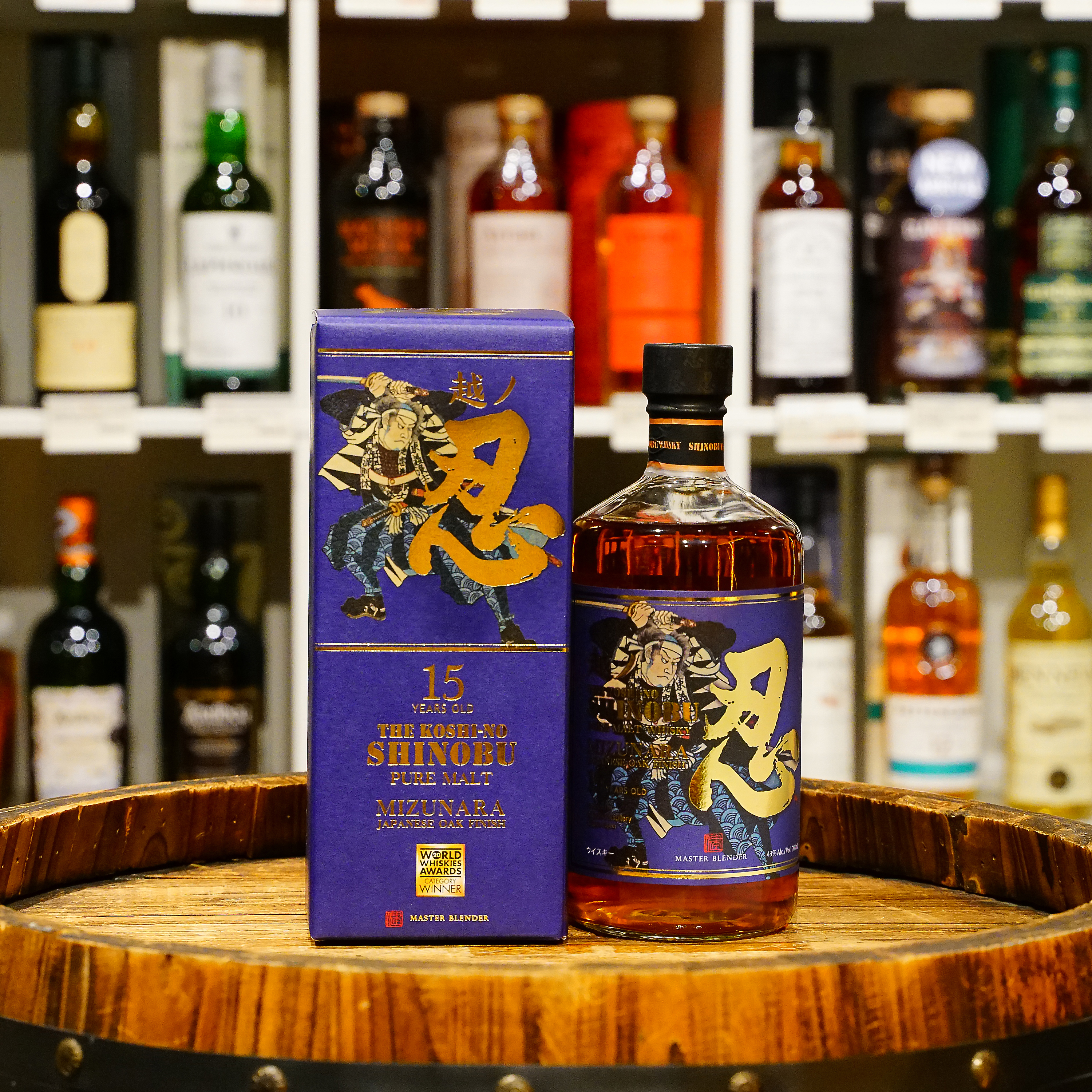 Shinobu 忍15 Year Old Mizunara Oak Finish Pure Malt Whisky