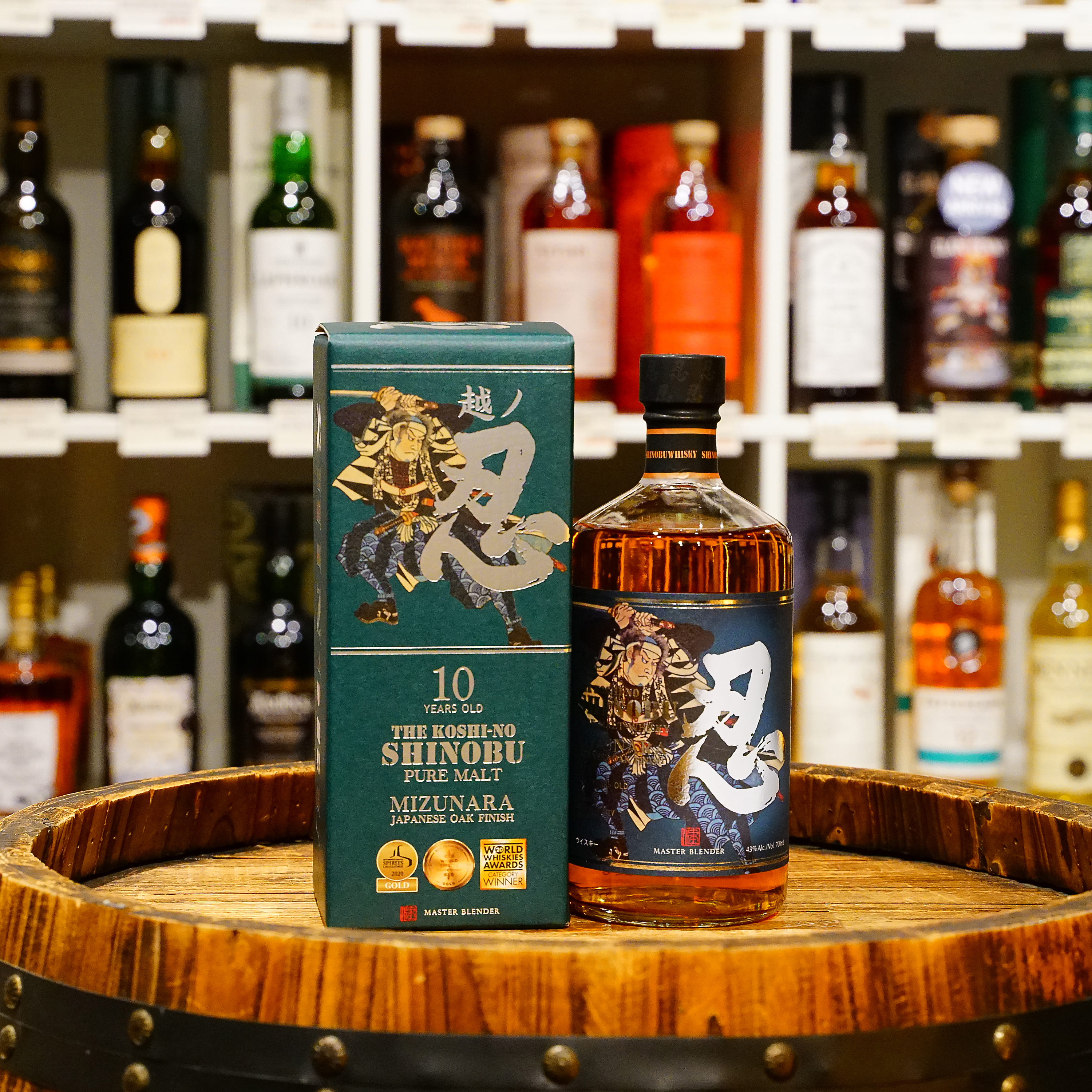 Shinobu 10 Year Old Mizunara Oak Finish Pure Malt Whisky