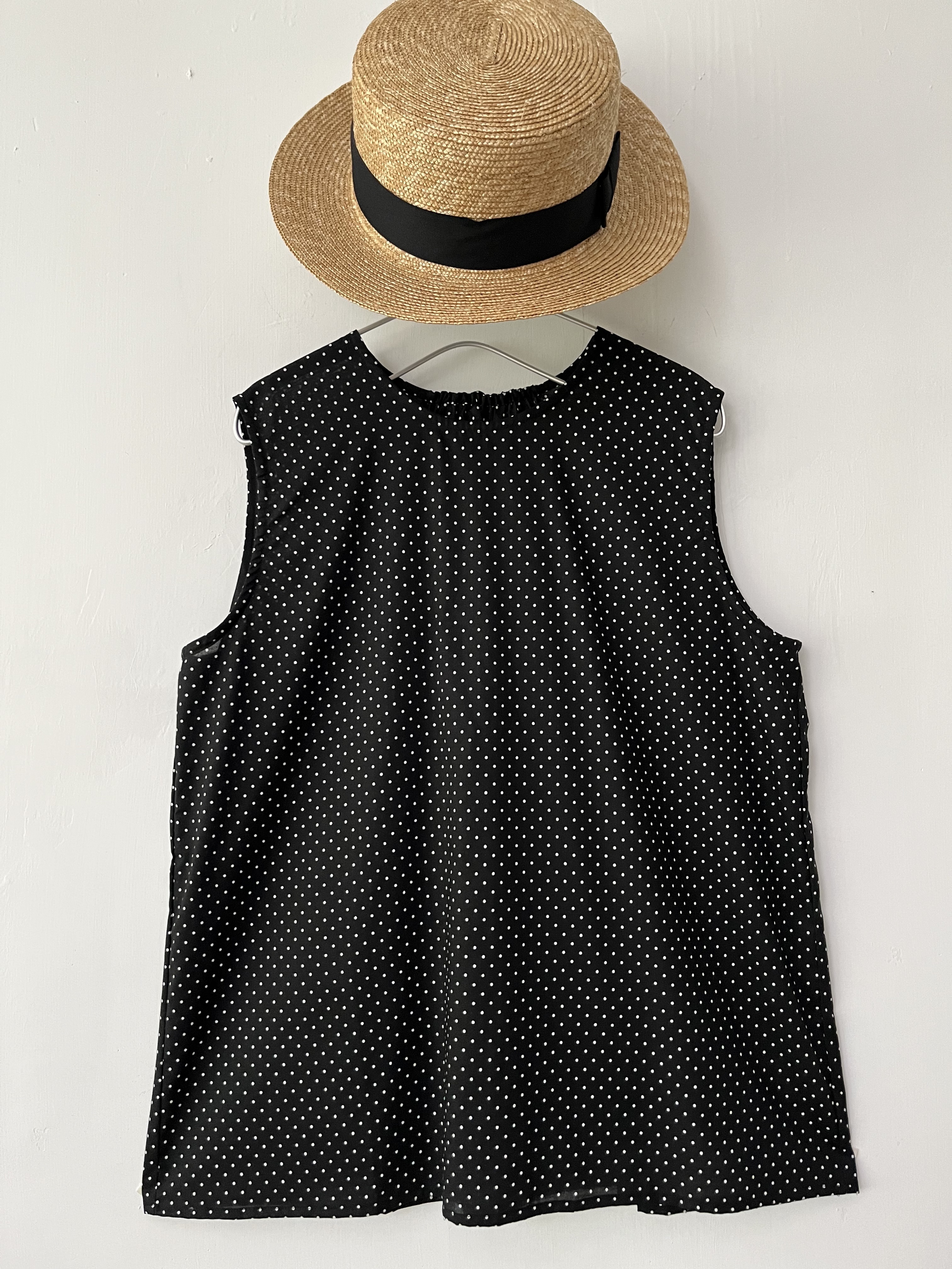 日本製DIARIES黑色波點背心