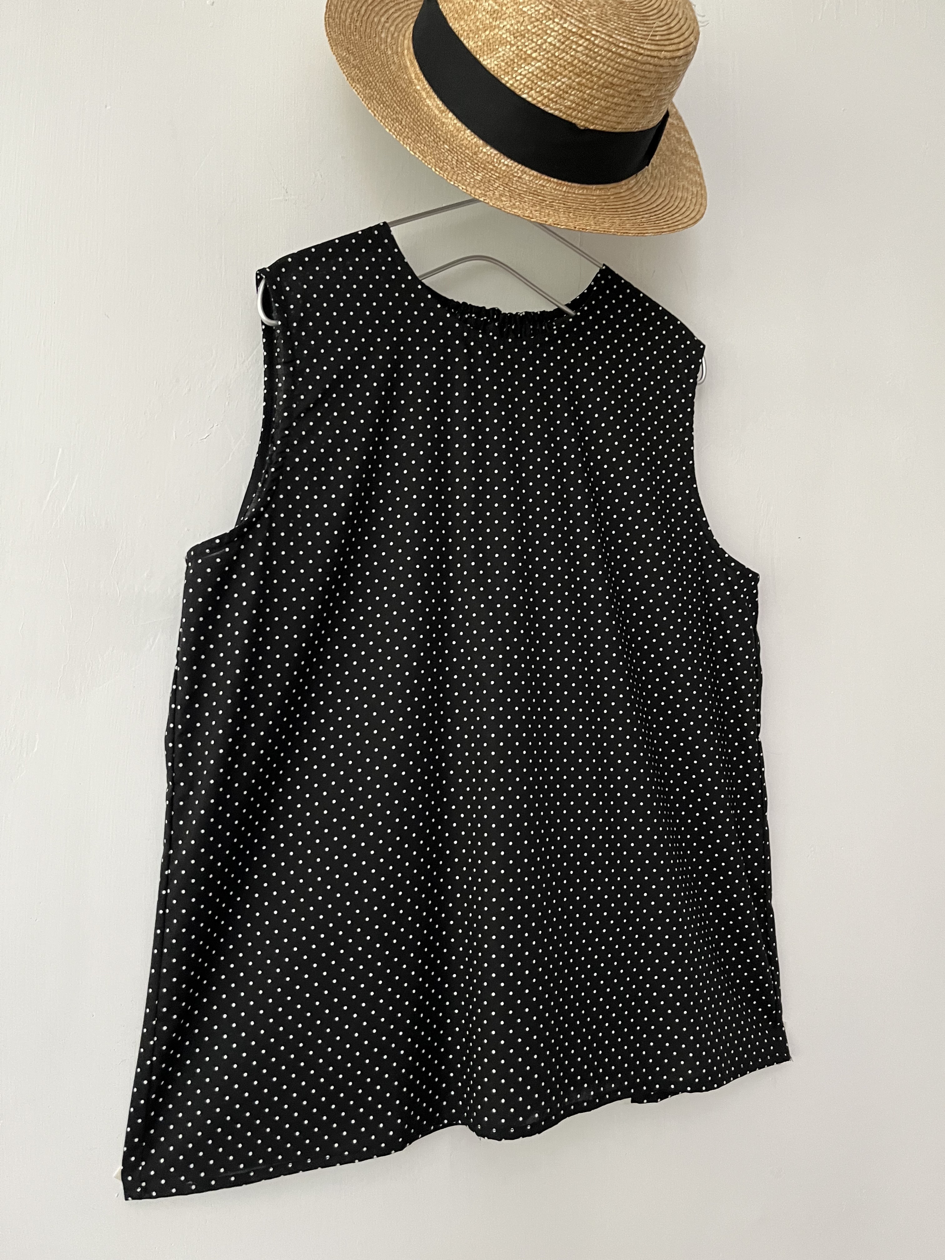 日本製DIARIES黑色波點背心